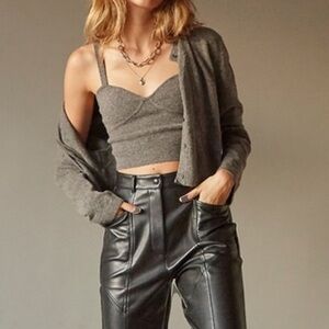 Wilfred Aritzia cardigan & camisole set